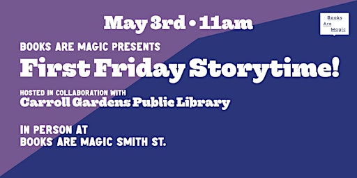 Primaire afbeelding van In-Store: Storytime w/ Carroll Gardens Brooklyn Public Library