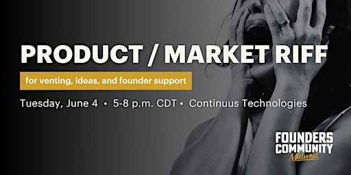 Imagem principal do evento Product / Market Riff