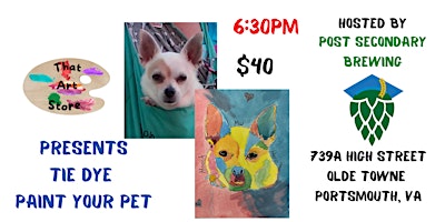 Hauptbild für Tie Dye Paint Your Pet  @ Post Secondary Brewing