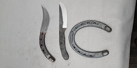 Copy of Forge  a Horse shoe into  Knife class -beginner 12and up!