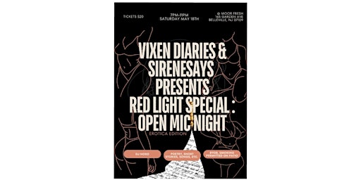 Primaire afbeelding van Red Light Special : Open Mic Erotica Edition