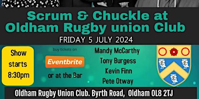 Hauptbild für Scrum and Chuckle, Comedy Night at Oldham Rugby Union FC
