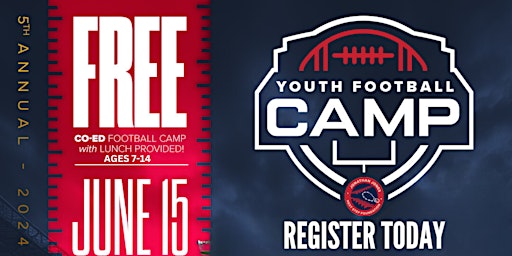 Primaire afbeelding van JONATHAN JONES NEXT STEP FOUNDATION 5TH ANNUAL FREE YOUTH FOOTBALL CAMP