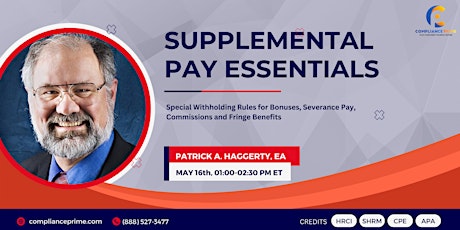 Supplemental Pay Essentials: Special Withholding Rules for Bonuses.