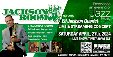 Imagem principal do evento Ed Jackson Quartet (Livestream)