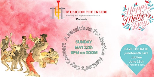Free Mother's Day “Musicians for Justice”  Concert and Celebration primary image