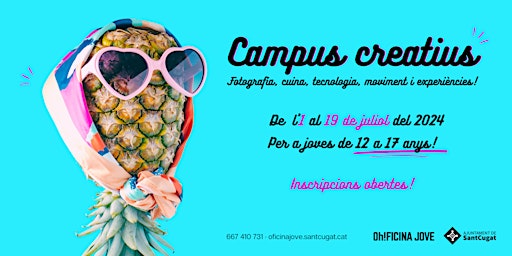 Campus Creatius 2024 - 3a setmana - 15 al 19 de juliol — 85 €  primärbild