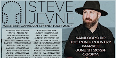 Imagem principal de Steve Jevne Western Canadian Spring Tour 2024 - Kamloops BC