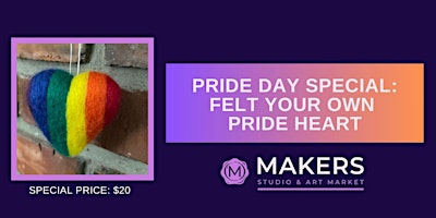 Special Pride Day Event - Felt your own Pride Heart primary image