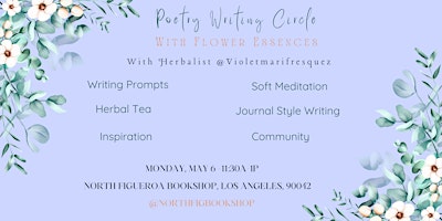 Imagem principal de Copy of Poetry Writing Circle with Flower Essences