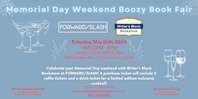 Image principale de Memorial Day Weekend Boozy Book Fair
