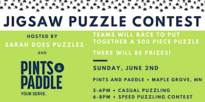 Imagem principal do evento Pints and Paddle Jigsaw Puzzle Contest