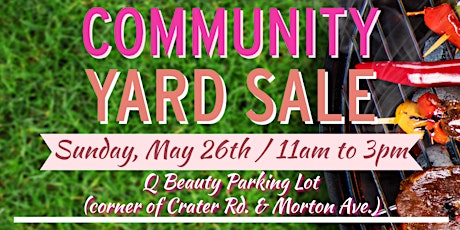 The Pre - Summer Community Yard Sale