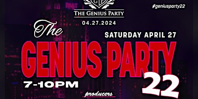 Imagem principal do evento The Genius Party 22