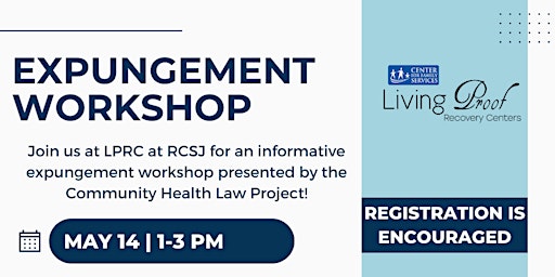 Image principale de Expungement Workshop LPRC at RCSJ