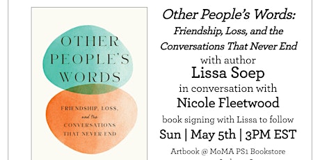 Book Launch: Lissa Soep. Other People’s Words