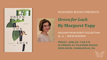 Imagem principal do evento In Person: Margaret Yapp Book Launch at Milkweed Books