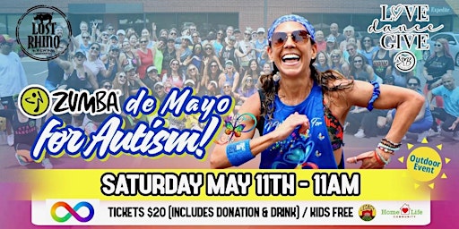 Image principale de ZUMBA de Mayo for Autism! OUTDOORS