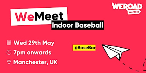 Imagen principal de Indoor Baseball X WeRoad @ BaseBar Manchester