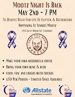 Primaire afbeelding van Mootz Night To Benefit Relay For Life Of Clifton & Rutherford