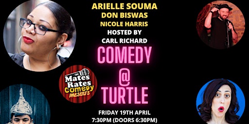 Image principale de Comedy at Turtle with Headliner Arielle Souma