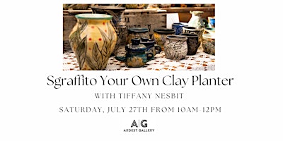 Imagem principal de Sgraffito Your Own Clay Planter  with Tiffany Nesbit