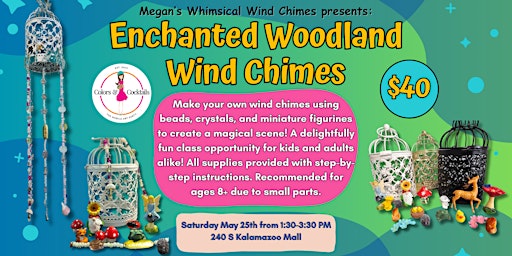 Imagem principal do evento Enchanted Woodland Wind Chimes: Make & Take Workshop!