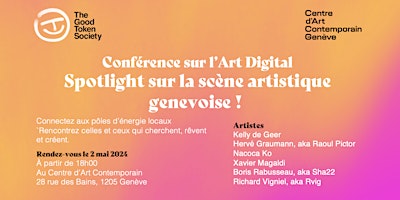 Image principale de Conférence sur l'Art Digital : Spotlight sur la scène artistique genevoise