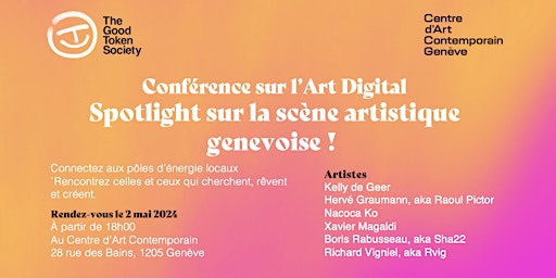Immagine principale di Conférence sur l'Art Digital : Spotlight sur la scène artistique genevoise 