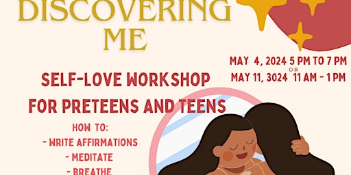 Imagem principal do evento Discovering Me - Selflove workshop for preteens and teens