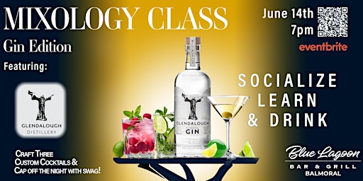 Image principale de Mixology Class - Gin Edition featuring Glendalough Distillery