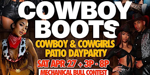 DAISY DUKES  & COWBOY BOOTS PATIO DAY PARTY primary image