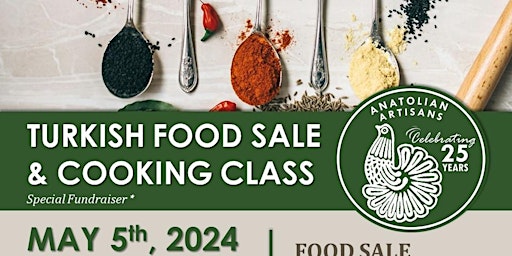 Imagem principal do evento TURKISH FOOD SALE & COOKING CLASS