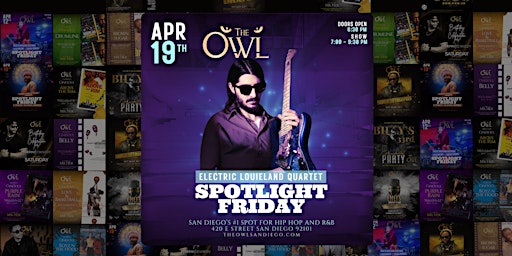 Imagem principal do evento The Owl Spotlight Friday: Electric Louieland Quartet