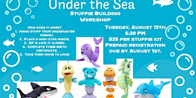 Imagem principal do evento Under the Sea: Stuffie Building Workshop