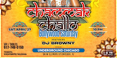 Imagem principal do evento CHICAGO'S #1 DESI PARTY, DJ BROWNY EDITION @UNDERGROUND NIGHTCLUB