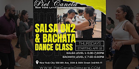 Salsa On2 Dance Class,  Level  1  Beginner