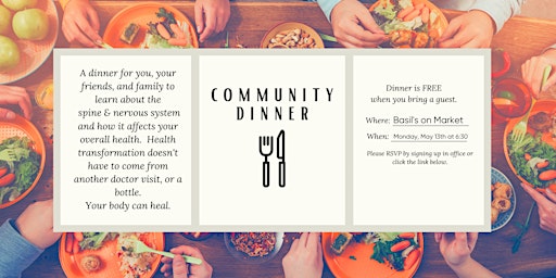 Image principale de Community Dinner: May 2024