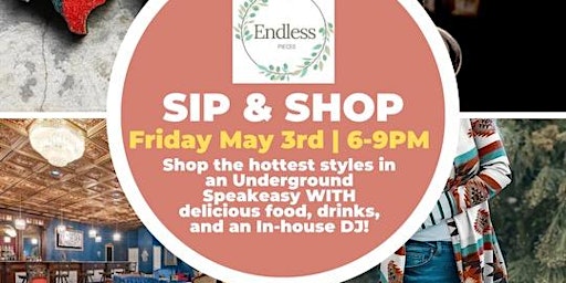 Imagem principal do evento Endless Pieces "Sip & Shop" at the Speakeasy