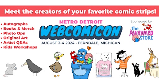 Image principale de Metro Detroit Webcomicon 2024