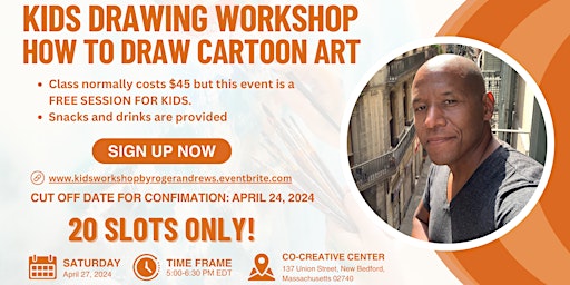 Kids Drawing Workshop - How to Draw Cartoon Art primary image