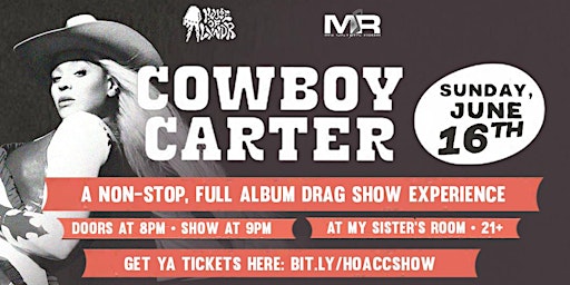 Imagem principal do evento COWBOY CARTER! A Non-Stop Full Album Drag Show Experience