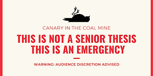 Hauptbild für Canary in the Coal Mine - Dani Moniz DEIA Thesis Fellow MBET Senior Project