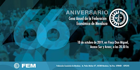 Imagen principal de 66° Aniversario de la Federación Económica de Mendoza