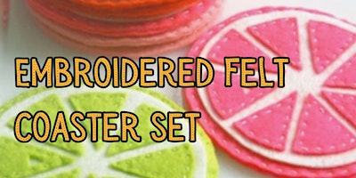 Imagem principal do evento Embroidery - Felted Coaster Set
