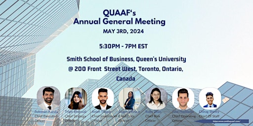 Imagem principal do evento QUAAF Annual General Meeting
