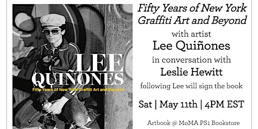 Imagem principal do evento Book Launch: Lee Quiñones. Fifty Years of New York Graffiti Art and Beyond