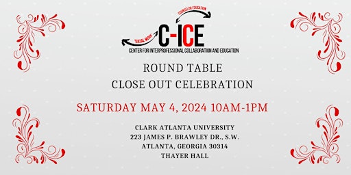 Imagem principal do evento C-ICE Round Table and Close Out Celebration