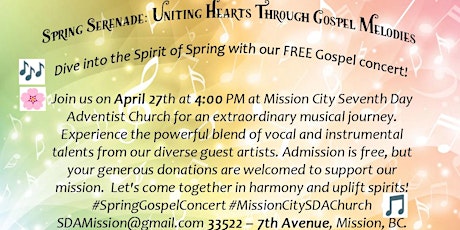 Spring Serenade: Uniting Hearts Through Gospel Melodies