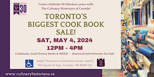 Imagem principal de Toronto's Biggest Cook Book Sale!